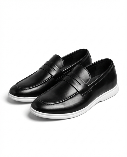 Sem - Heren Loafers Net voor de Winter met Penny Strap en Stevige Zool