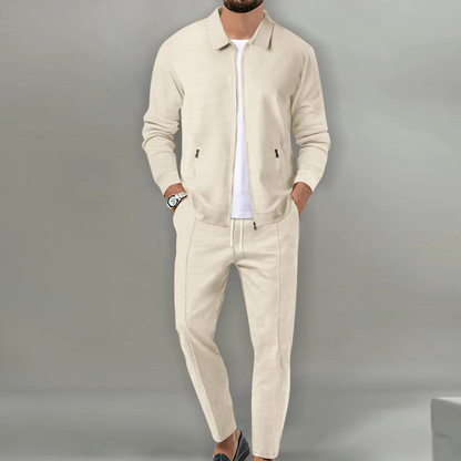 Sem - Heren Loungewear Set Casual Smart met Ritssluiting en Bijpassende Broek