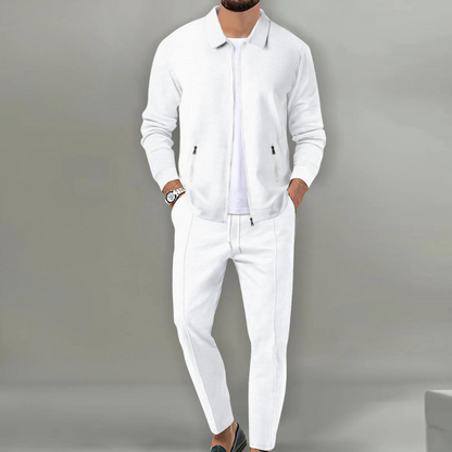Sem - Heren Loungewear Set Casual Smart met Ritssluiting en Bijpassende Broek