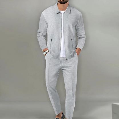 Sem - Heren Loungewear Set Casual Smart met Ritssluiting en Bijpassende Broek