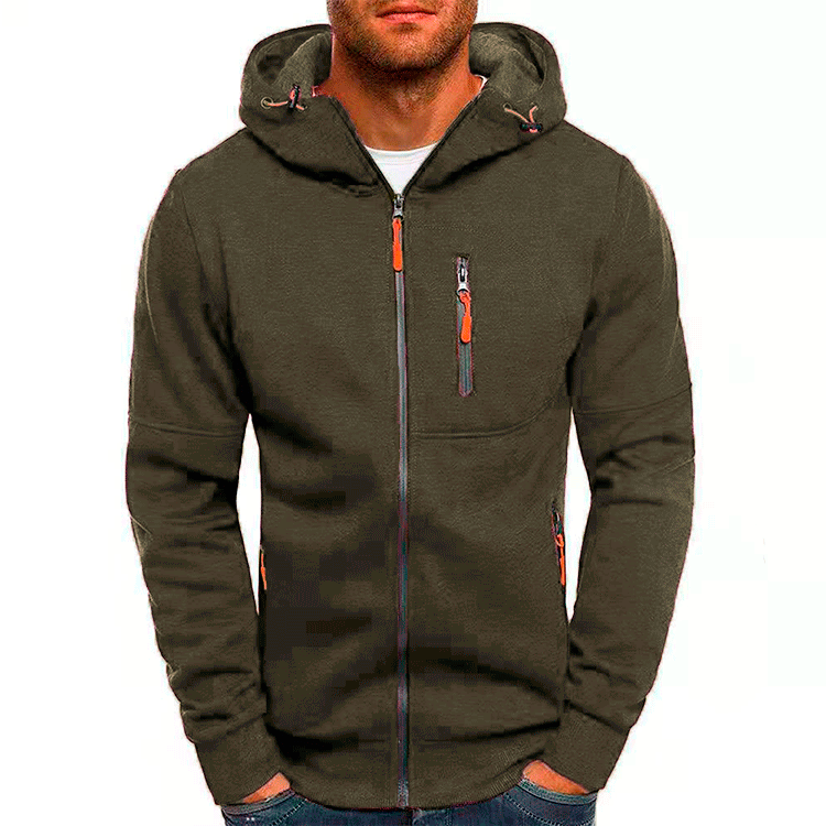 Sem - Heren Sweatvest Licht Casual Smart voor de Herfst met Capuchon