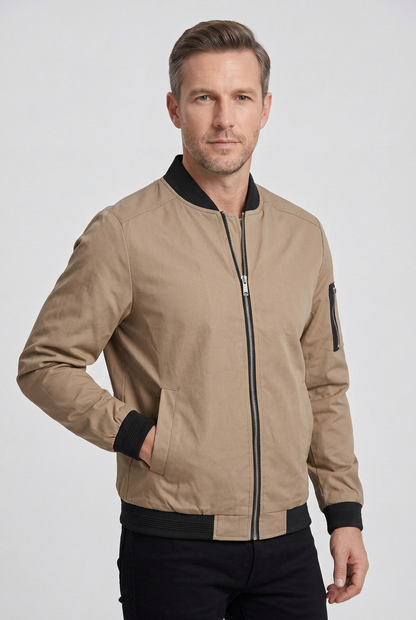 Sem - Heren Tussenjas Bomber Lichtgewicht voor de Herfst met Ritszakken
