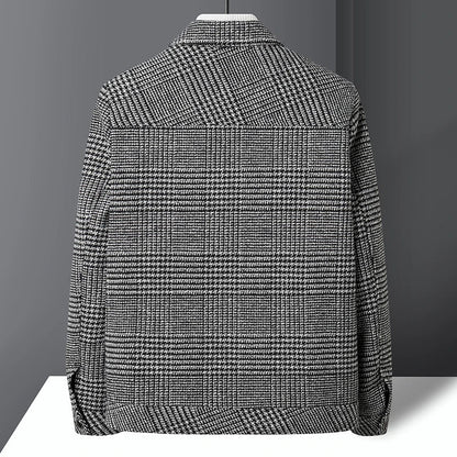 Bram - Heren Jas Wol Stijl Casual Smart met Borstzakken voor Herfst