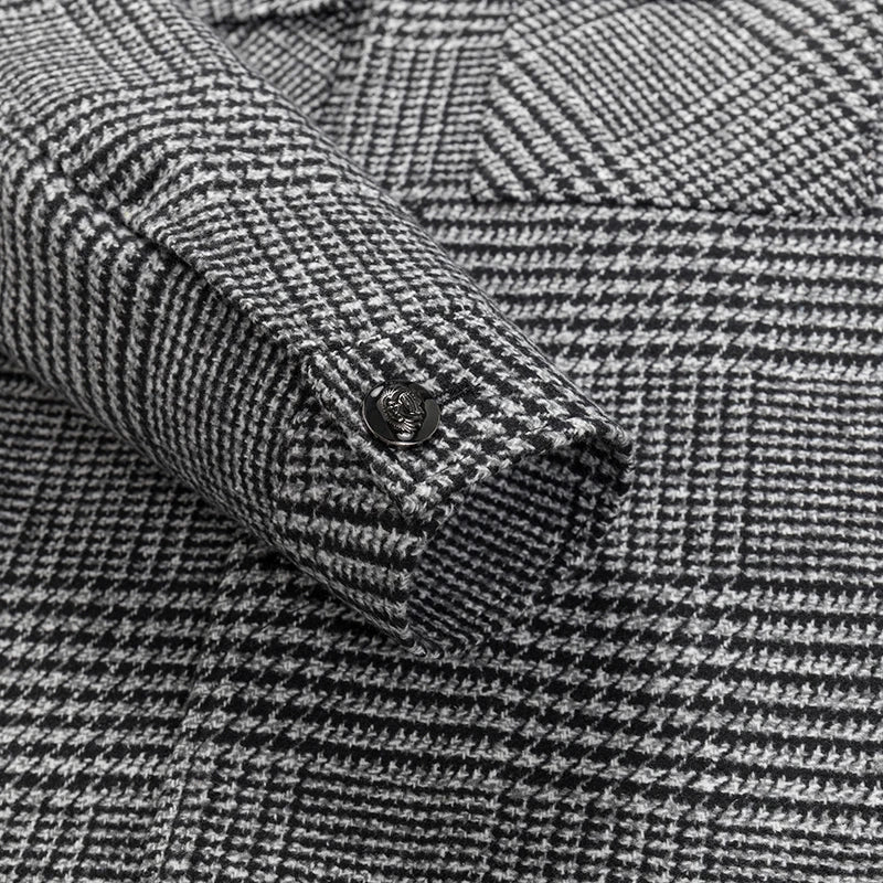 Bram - Heren Jas Wol Stijl Casual Smart met Borstzakken voor Herfst