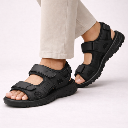 Sem - Stoere Orthopedische Sandalen Heren met Verstelbare Klittenbandsluiting en Ondersteunende Zool