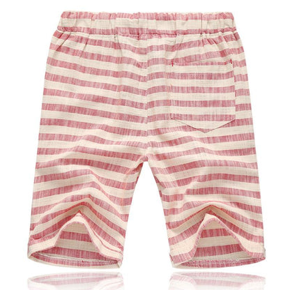 Sem - Stoere Linnen Short Heren met Trekkoord en Elastische Taille