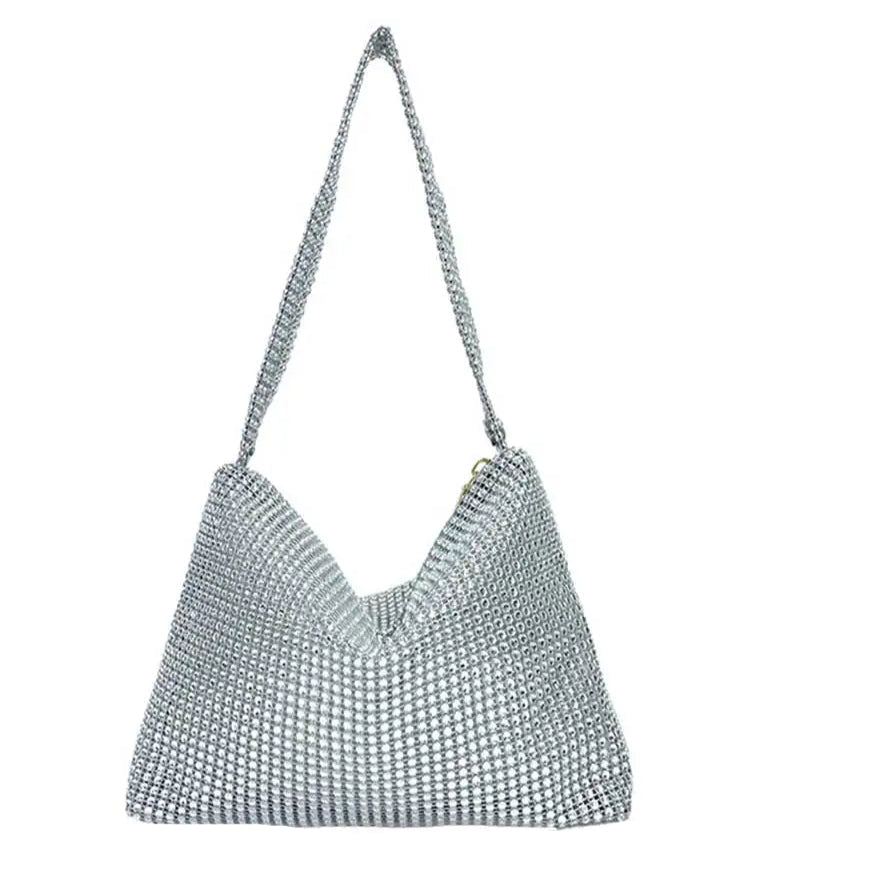 Handtas Dames - Glitter Avondtas met Strass Details | Elegant