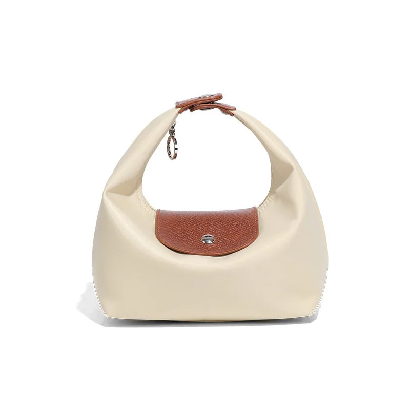 Tas Dames - Halfmaan Schoudertas met Contrasterende Flapdetail | Mini