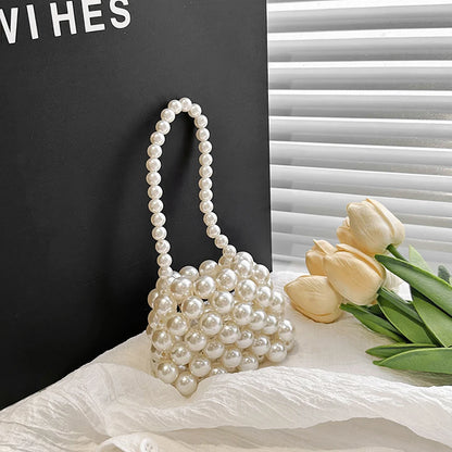 Tas Dames - Mini Handtas Volledig Bezet met Parels | Chique