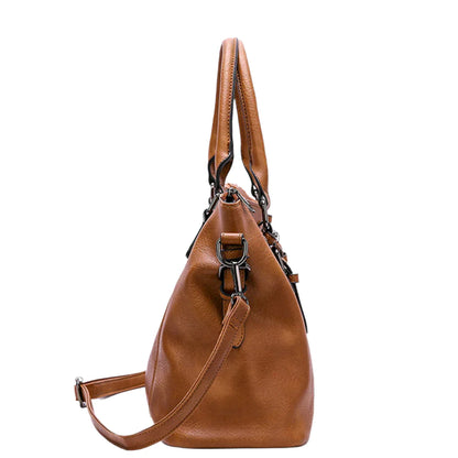 Tas Dames - Ruime Schoudertas met Gouden Gesp en Afneembare Band | Chic