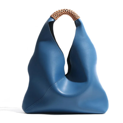 Tas Dames - Soepele Hobo Tas met Gevlochten Handvat | Casual