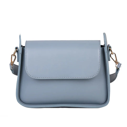 Schoudertas Dames - Crossbody met Flap en Gouden Details | Chique