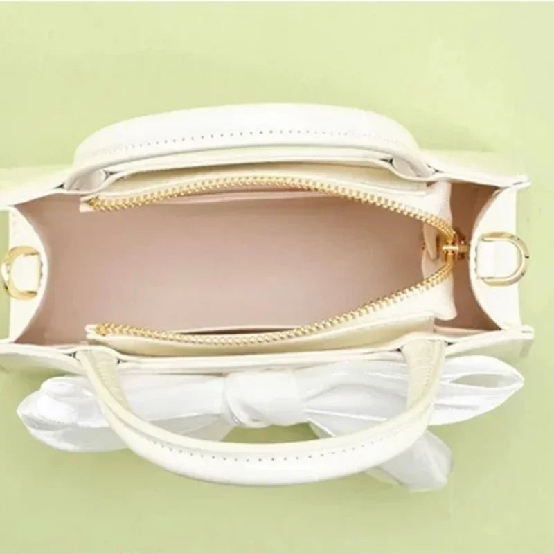 Tas Dames - Compacte Handtas met Oversized Strik | Chique