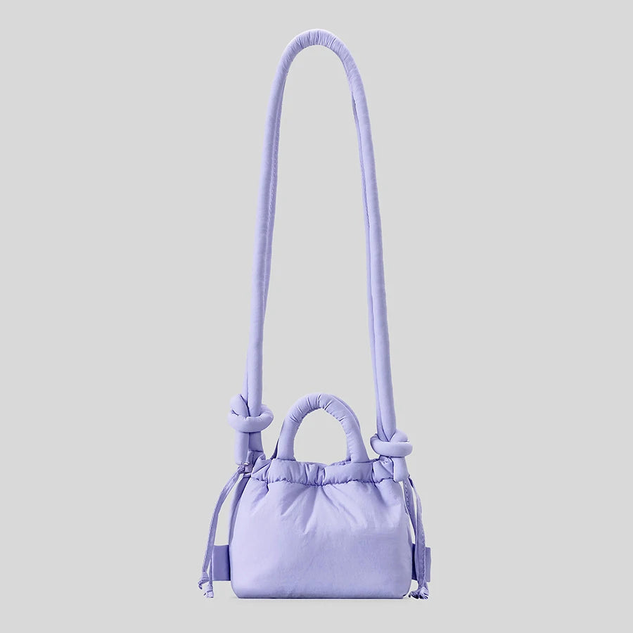 Tas Dames - Mini Handtas met Geknoopt Handvat en Trekkoord | Casual