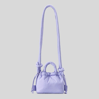 Tas Dames - Mini Handtas met Geknoopt Handvat en Trekkoord | Casual