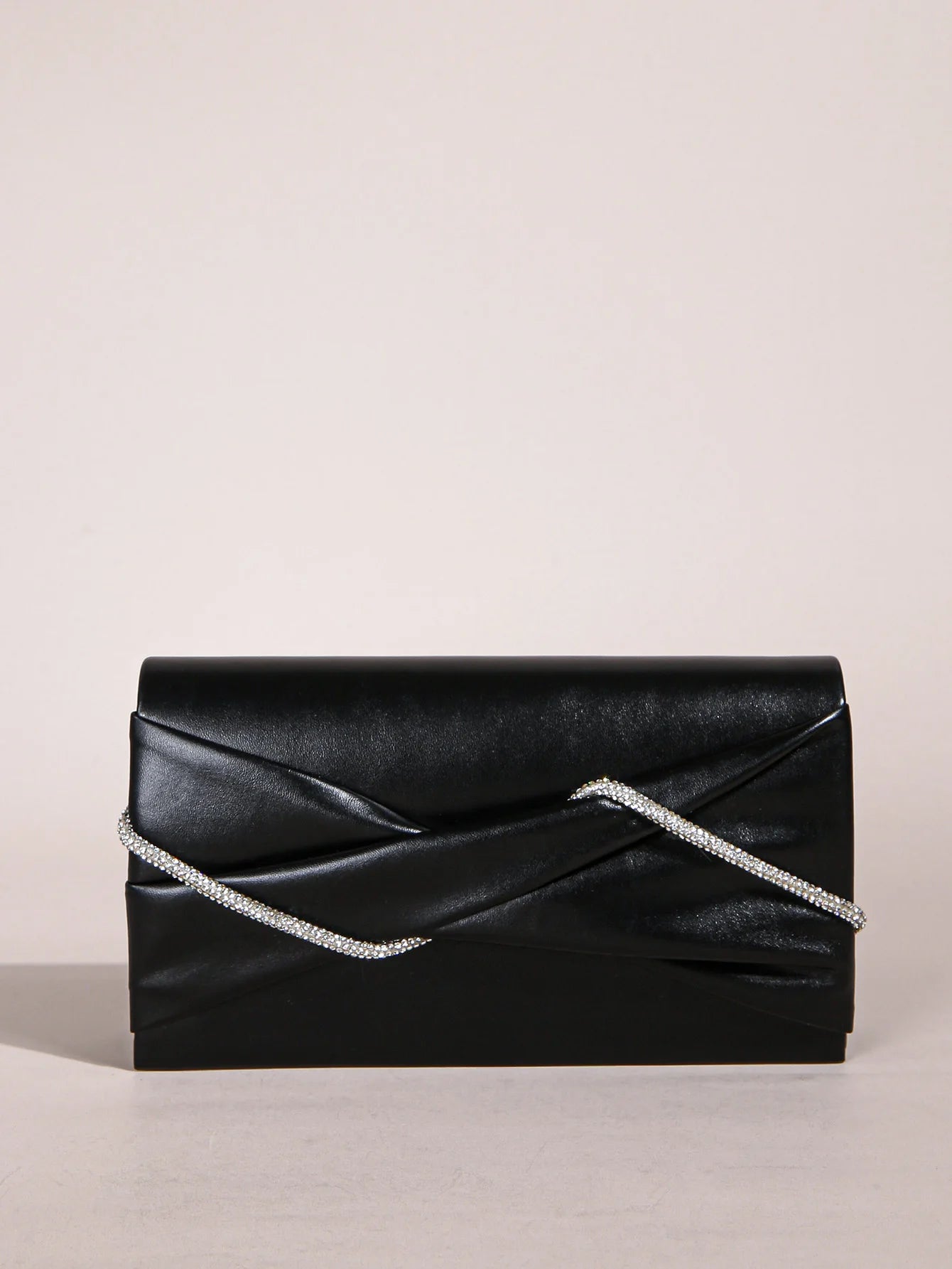 Tas Dames - Glanzende Clutch met Ketting | Elegant