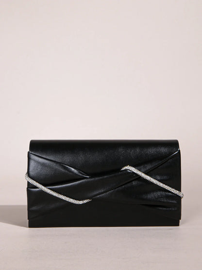 Tas Dames - Glanzende Clutch met Ketting | Elegant