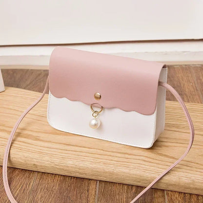Tas Dames - Crossbody Schoudertas met Parelornament en Flap | Zoet