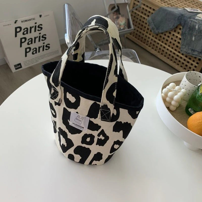Tas Dames - Bucket Bag met Luipaardprint | Speels en Stijlvol