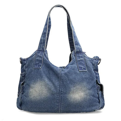 Tas Dames - Schoudertas met Voorvakken en Zilveren Hardware | Casual
