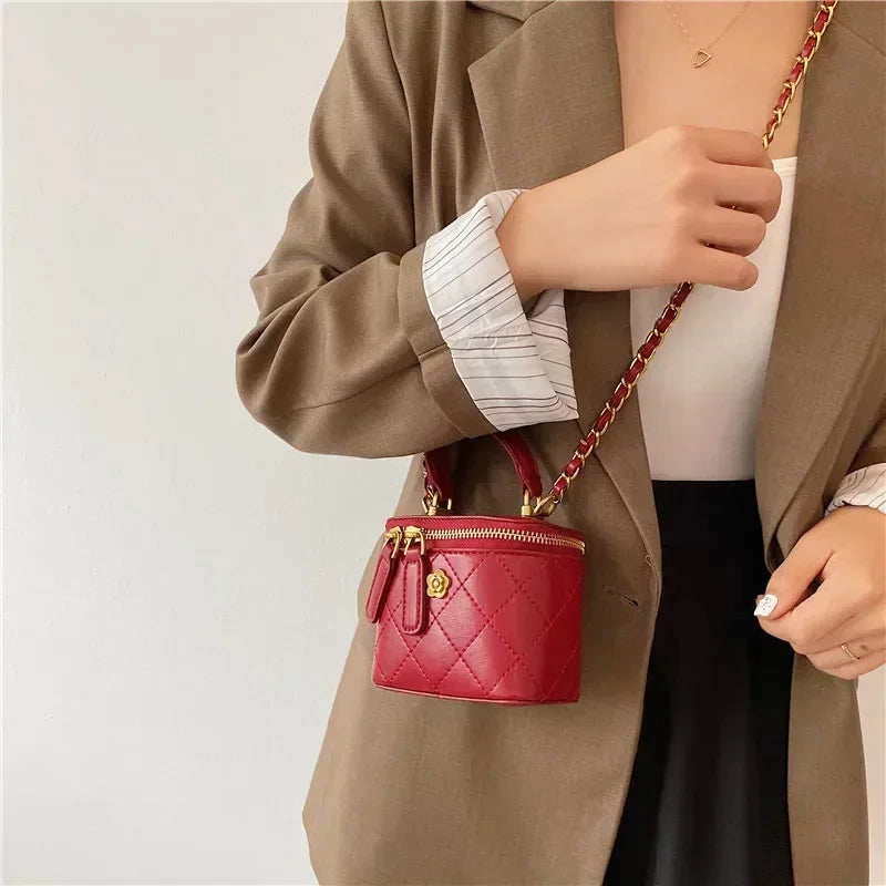 Handtas Dames - Gewatteerd met Ketting en Gouden Details | Chique