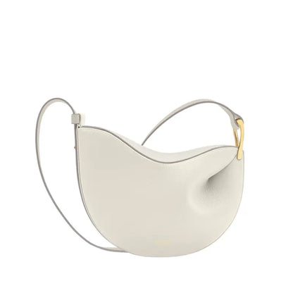 Tas Dames - Halfmaan Crossbody met Gouden Hardware | Minimalistisch