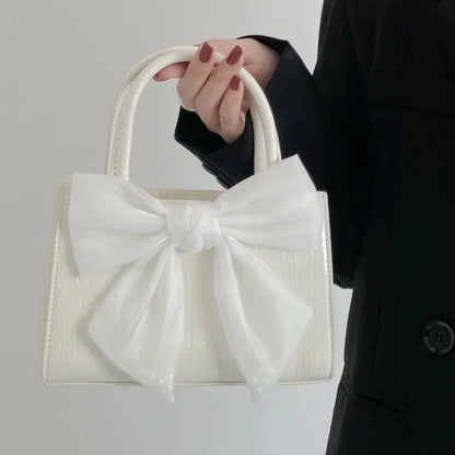 Tas Dames - Compacte Handtas met Oversized Strik | Chique