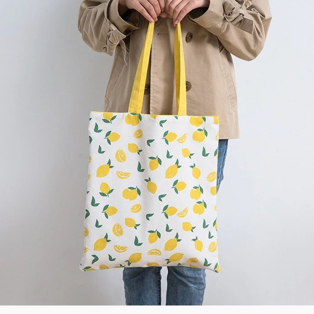 Tas Dames - Omkeerbare Tote Bag met Fruitprint | Speels