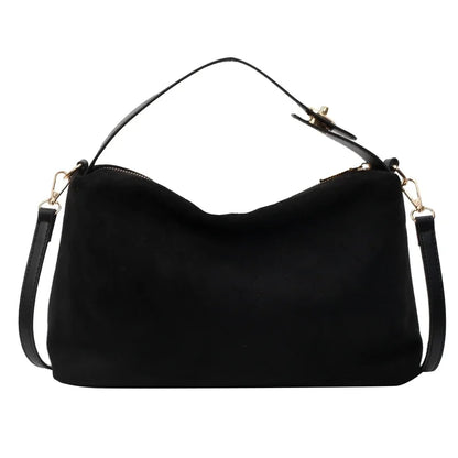 Schoudertas Dames - Zachte Hobbo Bag met Gouden Rits | Chique