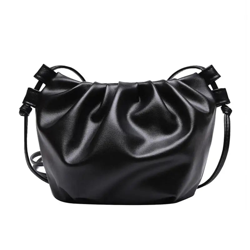 Tas Dames - Zachte Crossbody Clutch met Geplooide Look | Elegant