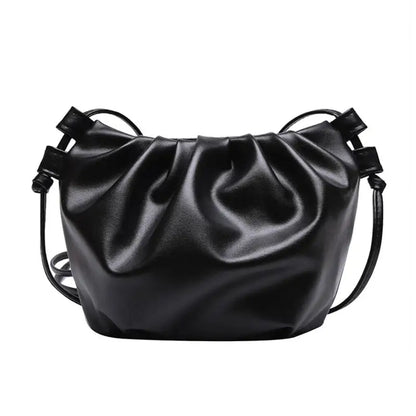 Tas Dames - Zachte Crossbody Clutch met Geplooide Look | Elegant