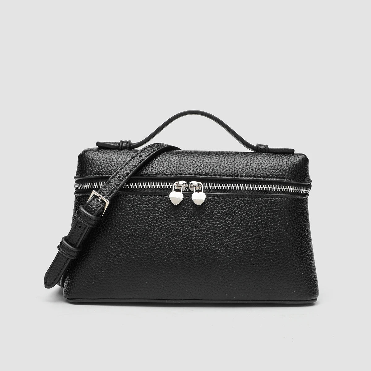 Tas Dames - Rechthoekige Crossbody met Dubbele Rits | Klassiek