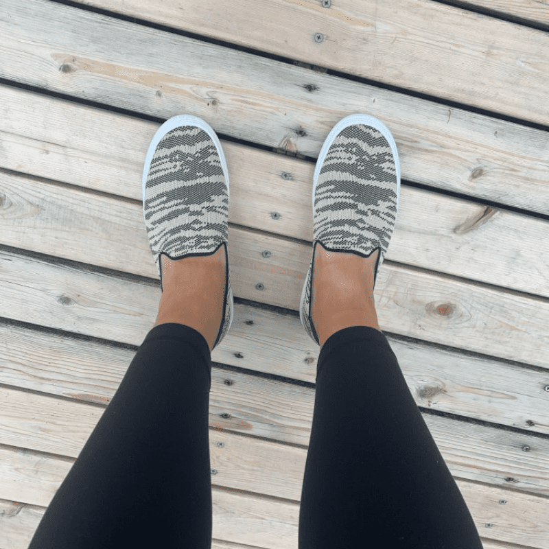 Sneakers Dames - Platte Instapper met Ronde Neus | Casual