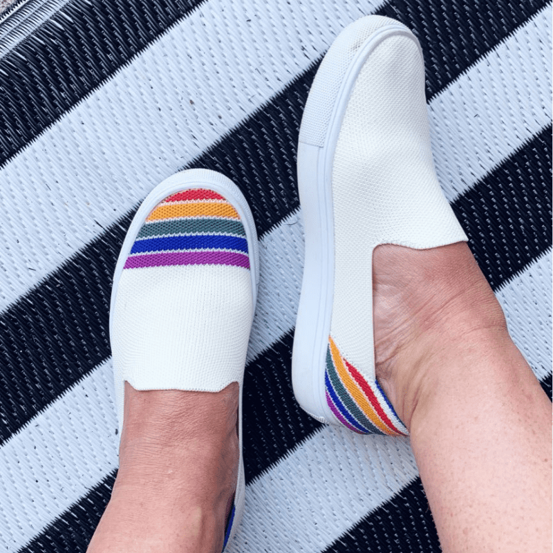 Sneakers Dames - Platte Instapper met Ronde Neus | Casual
