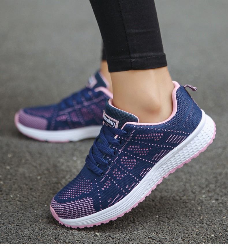 Hardloop Schoenen Dames - Lichte Zool met Vetersluiting | Sport