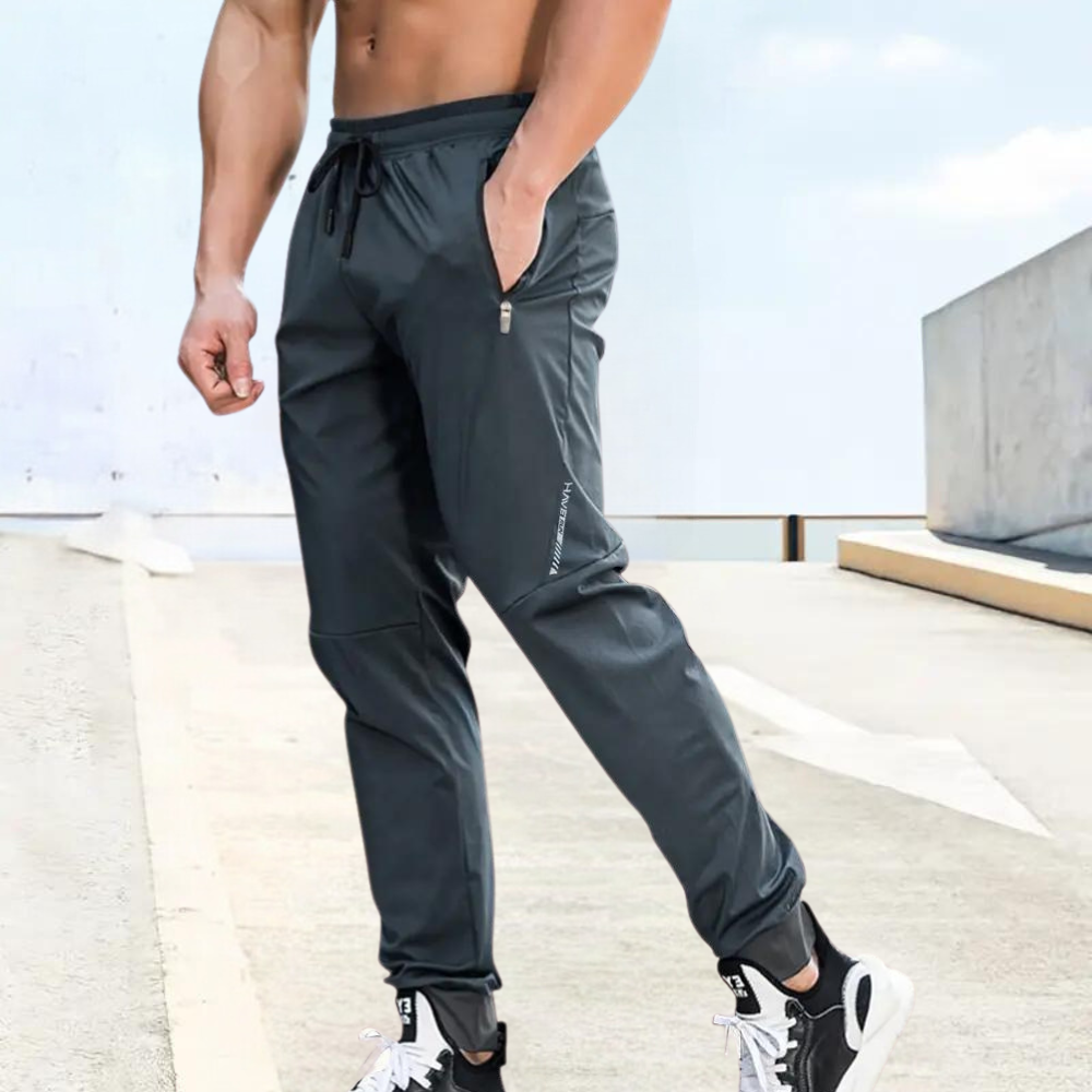 Joggingbroek Heren - Slim Fit met Ritszakken | Sport