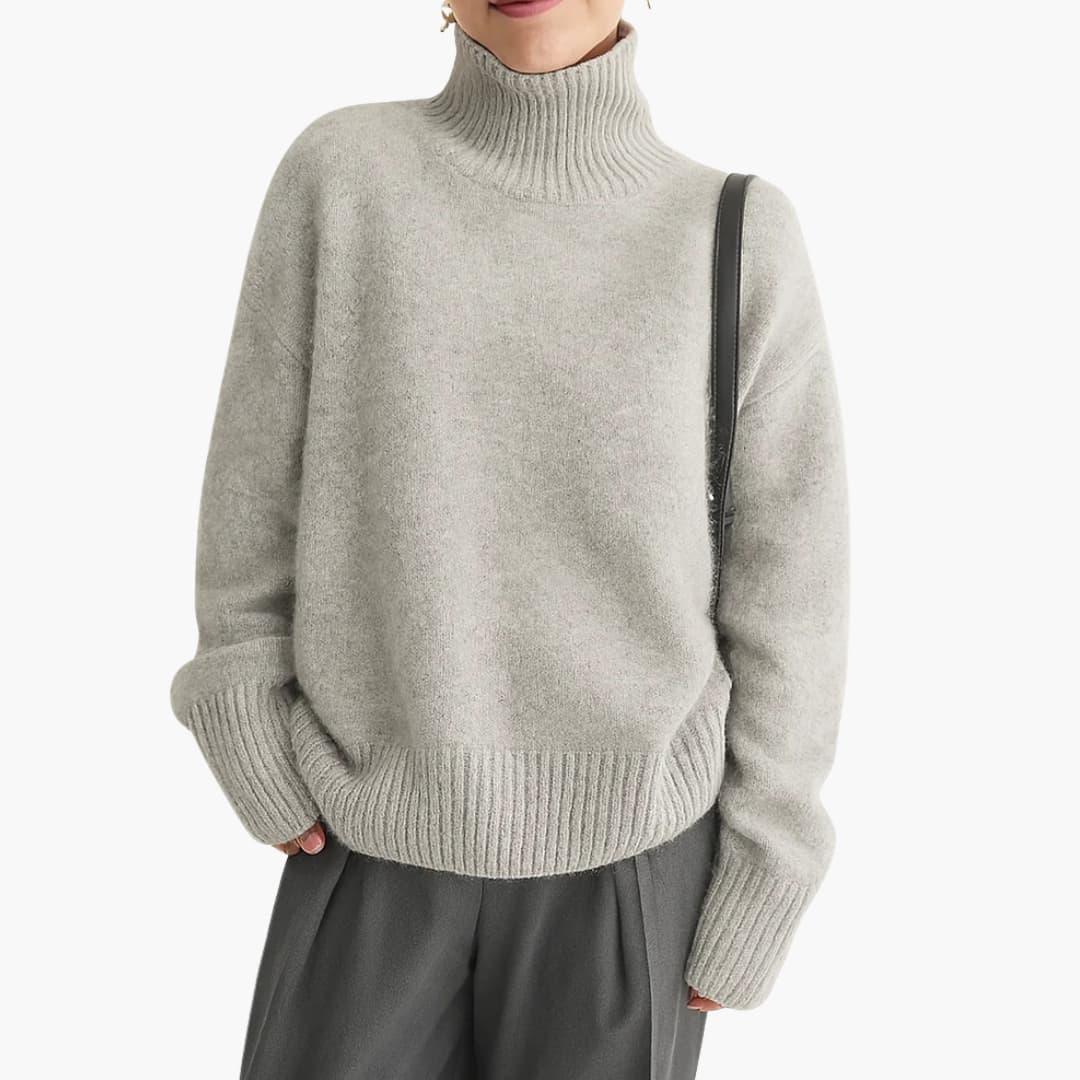 Sterre - Dames Coltrui Oversized en Warm Gebreid met Verlaagde Schouders