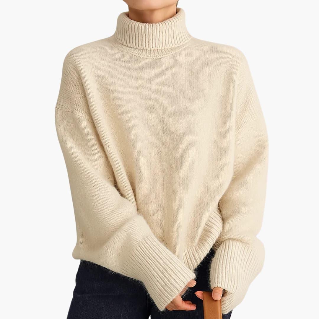 Sterre - Dames Coltrui Oversized en Warm Gebreid met Verlaagde Schouders