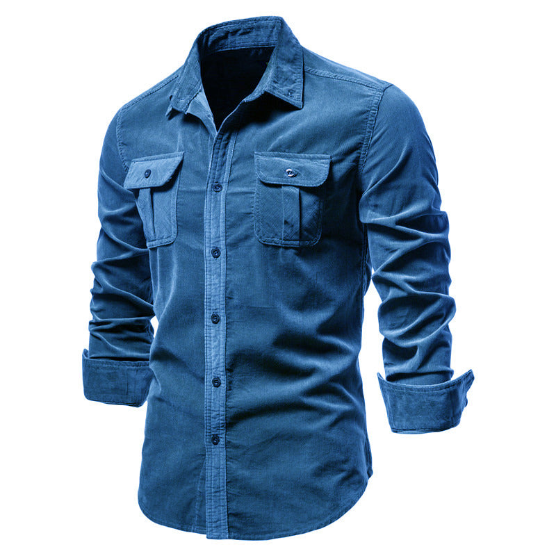 Stijn - Heren Overhemd Slim Fit met Twee Borstzakken en Lange Mouwen