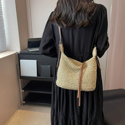 Tas Dames - Gevlochten Hobo met Verstelbare Schouderband | Bohemien