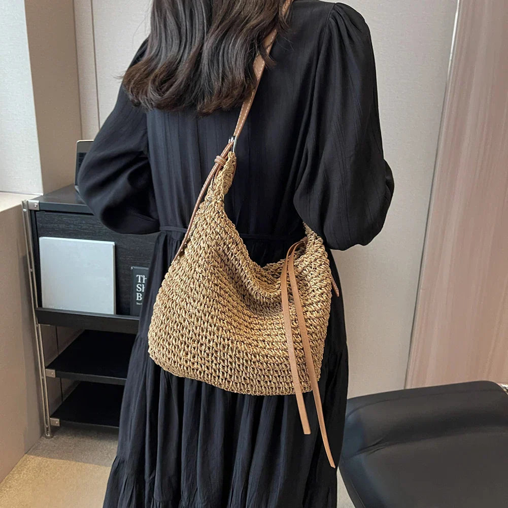 Tas Dames - Gevlochten Hobo met Verstelbare Schouderband | Bohemien