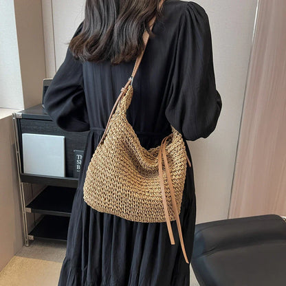 Tas Dames - Gevlochten Hobo met Verstelbare Schouderband | Bohemien