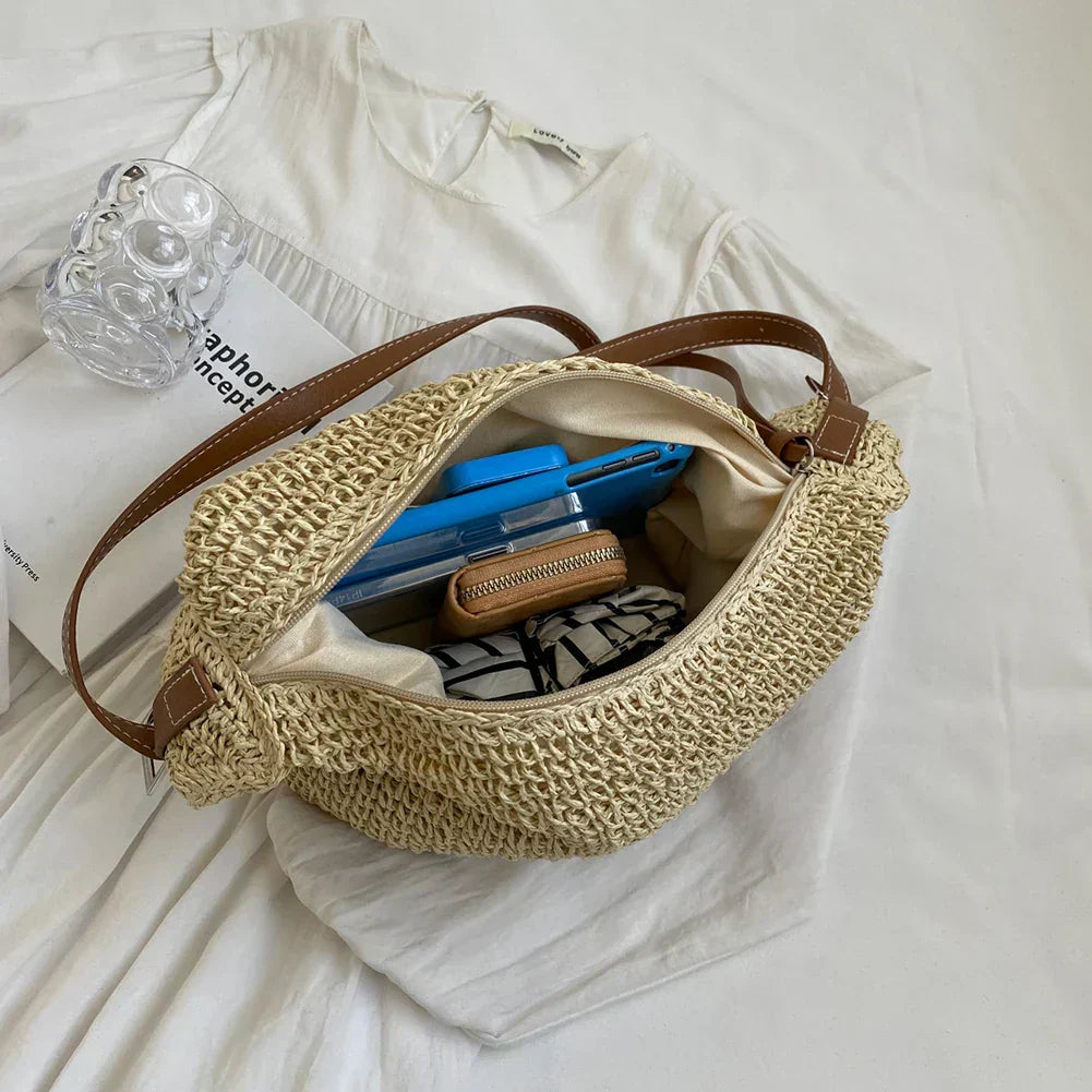 Tas Dames - Gevlochten Hobo met Verstelbare Schouderband | Bohemien
