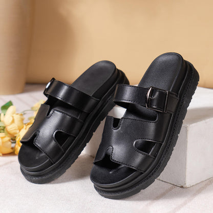 Sandalen Dames - Chunky Zoolsandaal met Gesp | Zomer