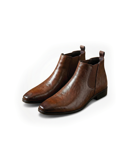Sven - Heren Chelsea Boots Net Warm Gevoerd met Elastische Instap