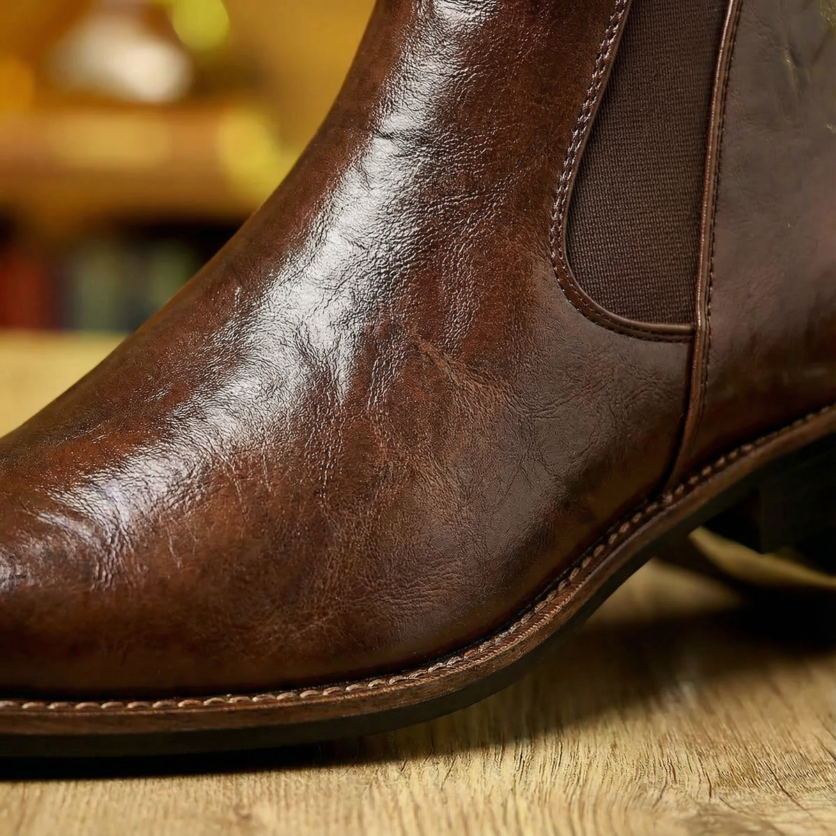 Sven - Heren Chelsea Boots Net Warm Gevoerd met Elastische Instap