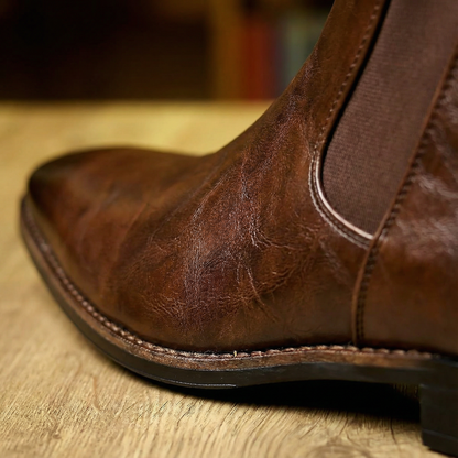 Sven - Heren Chelsea Boots Net Warm Gevoerd met Elastische Instap