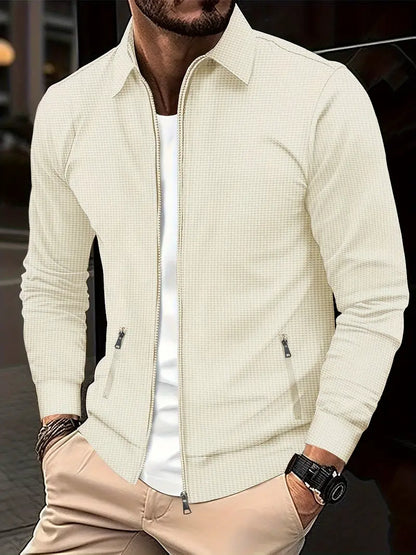 Sven - Heren Vest met Rits en Kraag Lichtgewicht Smart Casual Herfst