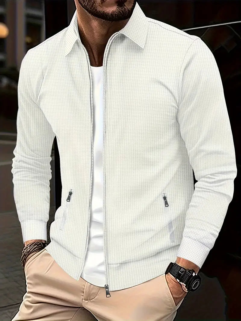 Sven - Heren Vest met Rits en Kraag Lichtgewicht Smart Casual Herfst