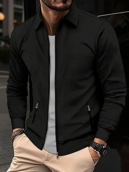 Sven - Heren Vest met Rits en Kraag Lichtgewicht Smart Casual Herfst